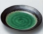 深海（緑）皿