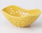 黄釉舟型小鉢