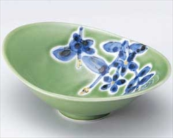 緑花楕円 小鉢