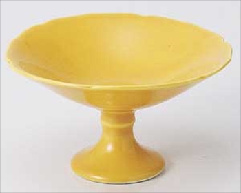 黄釉高台小鉢