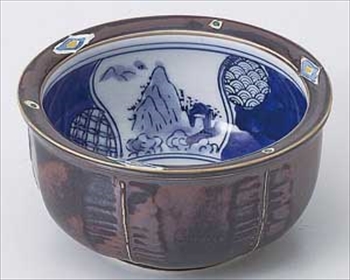菱紋山水３.６小鉢