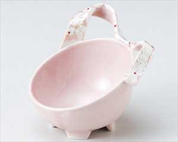 ピンクラスター桜波型小鉢