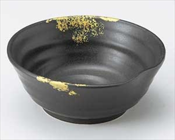 黒釉金タタキ小鉢