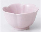 ピンク花型小鉢