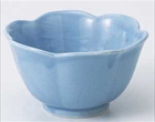 ブルー花型小鉢