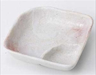 白刷タタキ角仕切鉢