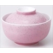 ピンク紺吹菓子碗