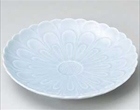 青白磁菊彫皿