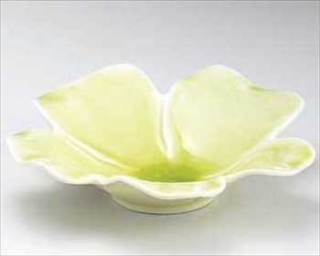 花型ヒワ釉深皿