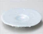 青白磁うず潮６.０丸くぼみ皿