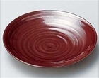 紅結晶丸皿