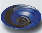 銀彩ブルー皿