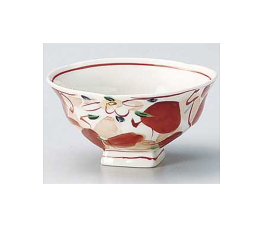 赤絵木の葉茶碗