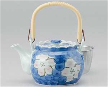 タタキ山茶花 Ｕ付土瓶