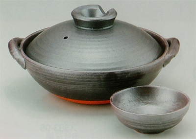 鉄釉京型鍋＆小鉢