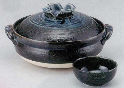 瑠璃釉鍋＆小鉢