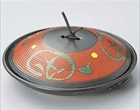 朱巻丸紋陶板鍋