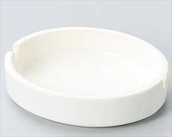 白楕円灰皿