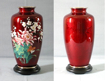 七宝焼花瓶 - 花瓶