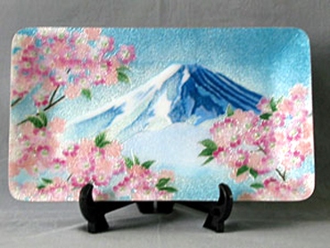 飾皿 富士桜（無線）