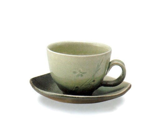 花小紋コーヒー碗皿