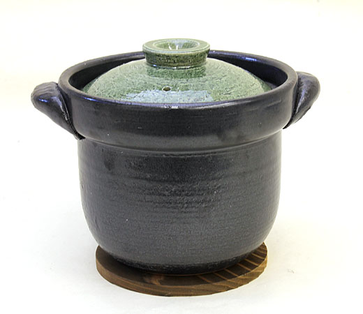 軽量飯炊き鍋（3合用）緑釉